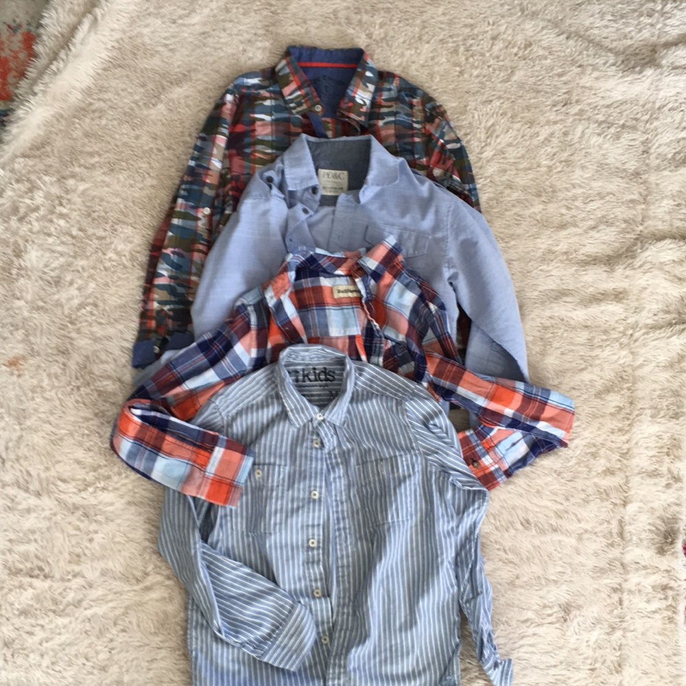 Boys long sleeve button up